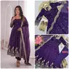 Ssc 718 Fandy Silk Embroidery Sequence Work Readymade Suits
